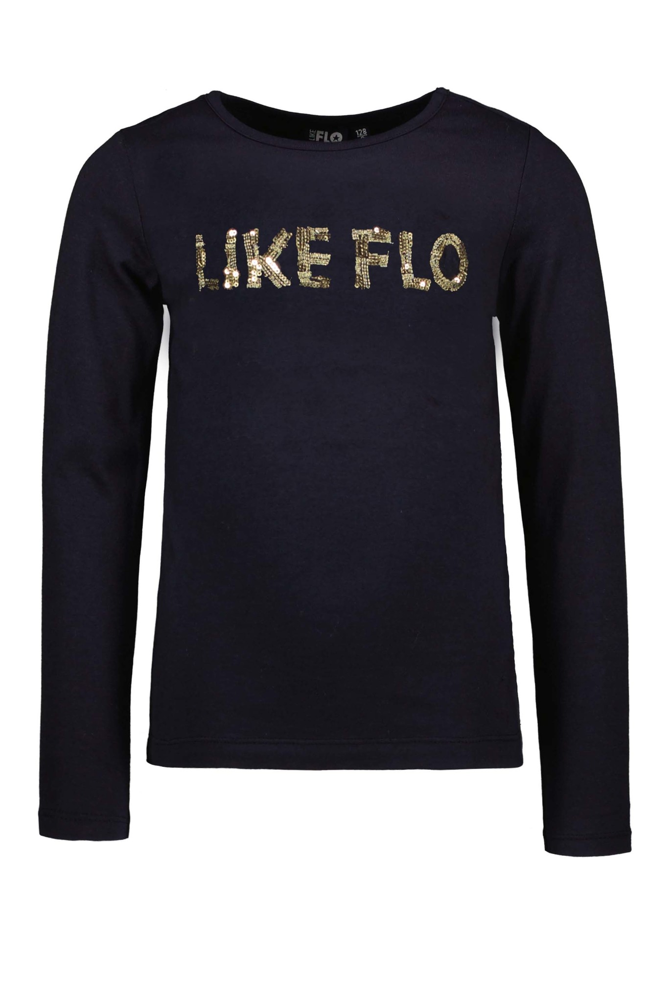 Like Flo Meisjes shirt - Navy blauw Like Flo Meisjes shirt - Navy blauw