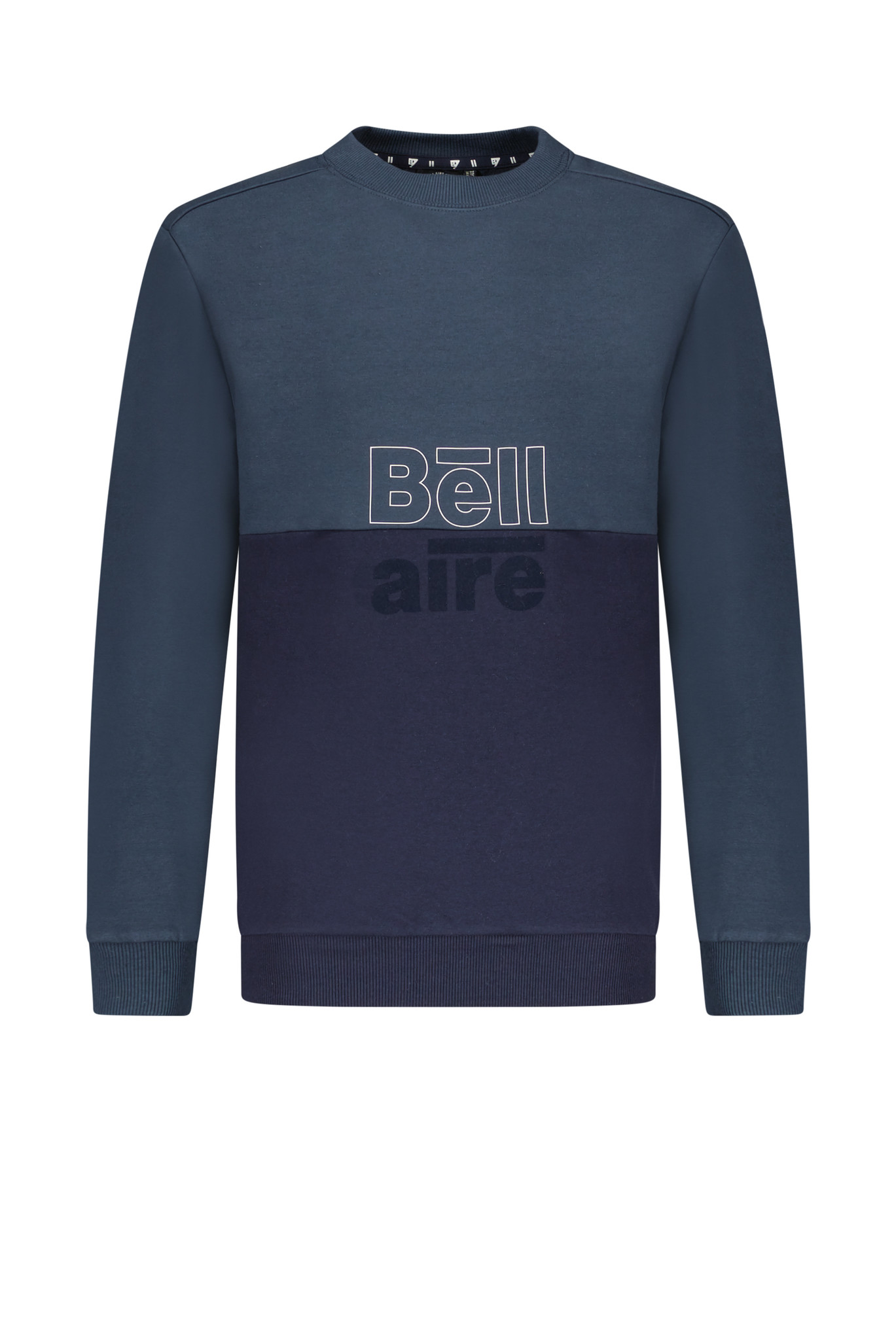 Bellaire jongens sweater ronde nek colorblock Midnight Navy