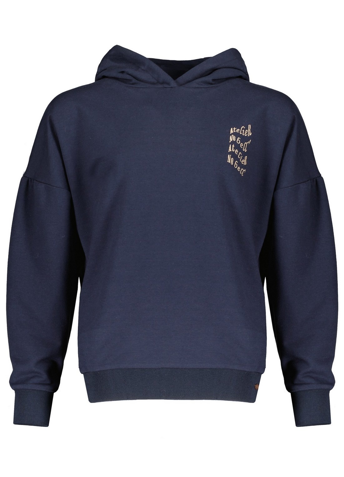 NoBell Meisjes hoodie - Kuran - Grijs navy blauw