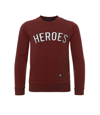 Common Heroes Jongens sweater - Donker roest