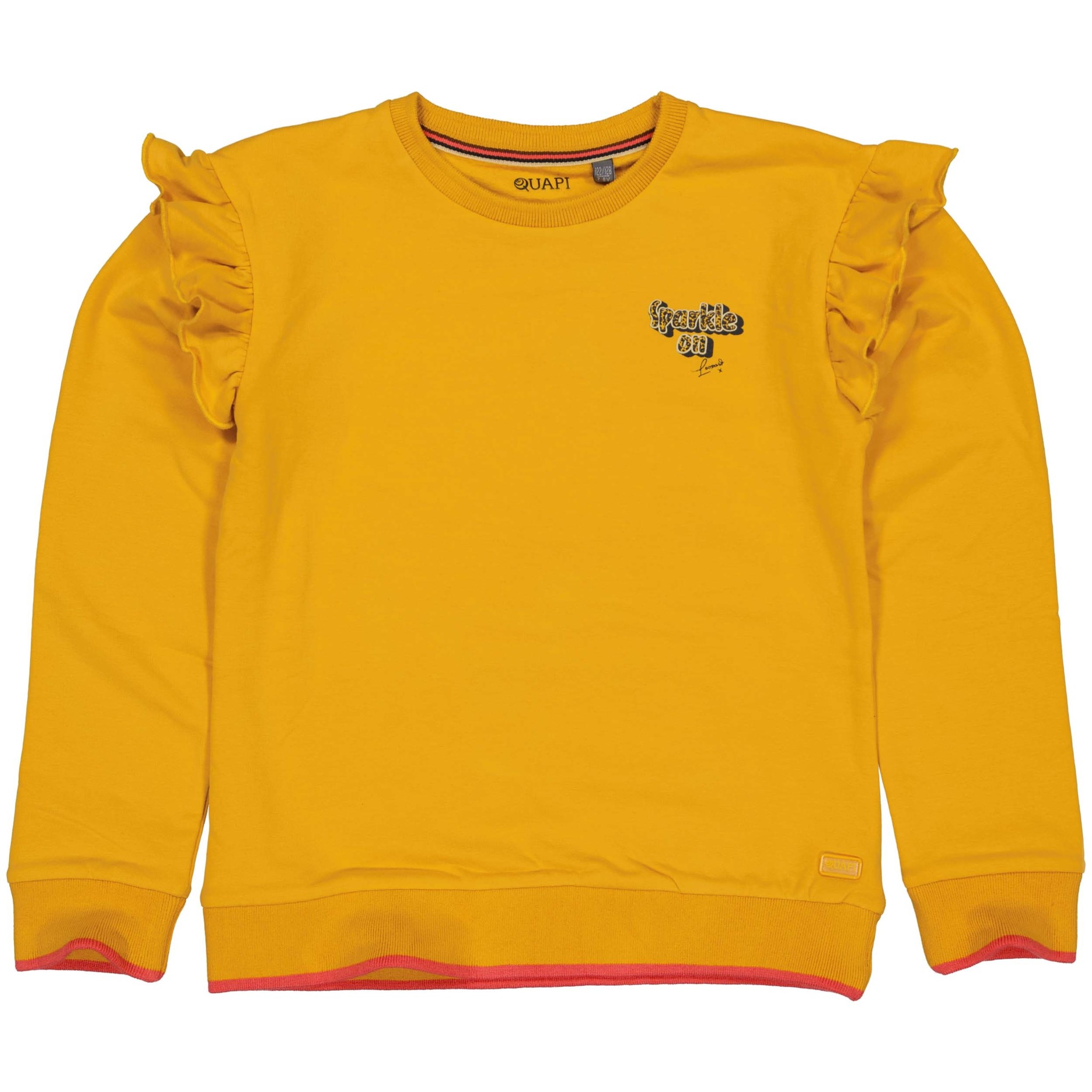 Quapi Meisjes sweater - Rien - Zon geel