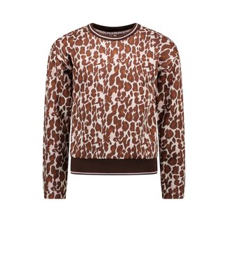 B.Nosy Meisjes sweater - Lucky luipaard