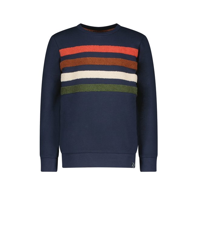 B.Nosy Jongens sweater streep - Navy blauw