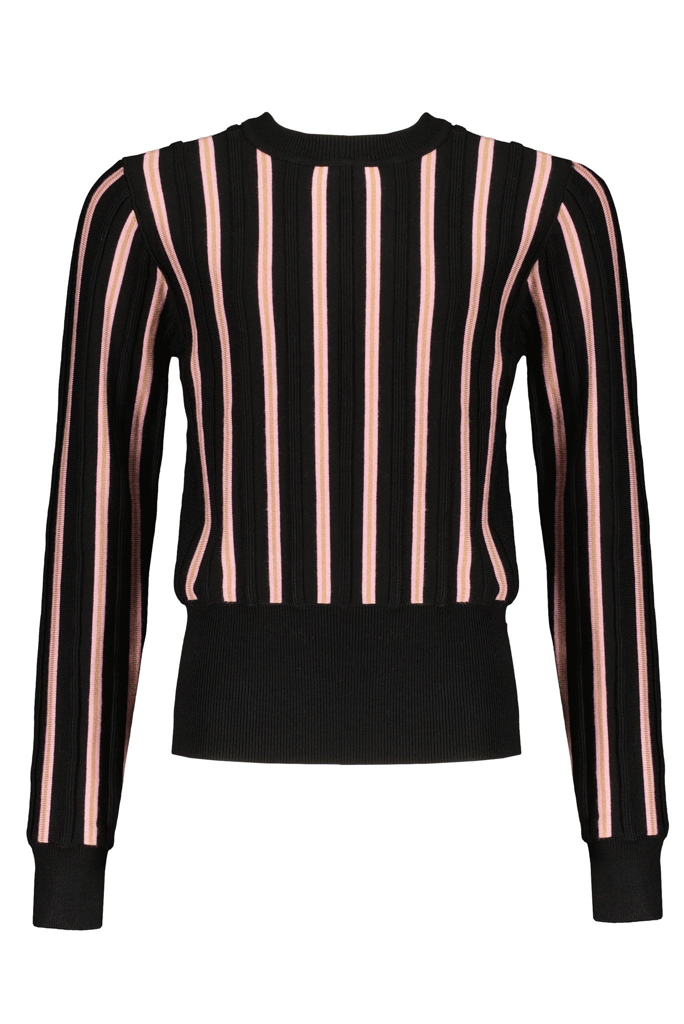 NoBell meiden gebreide sweater Kamilla vertical striped Lychee