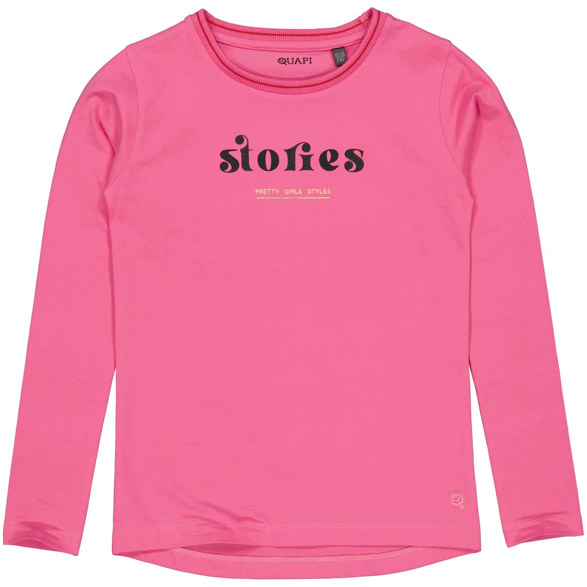 Quapi Meisjes shirt - Rilana - Fris roze