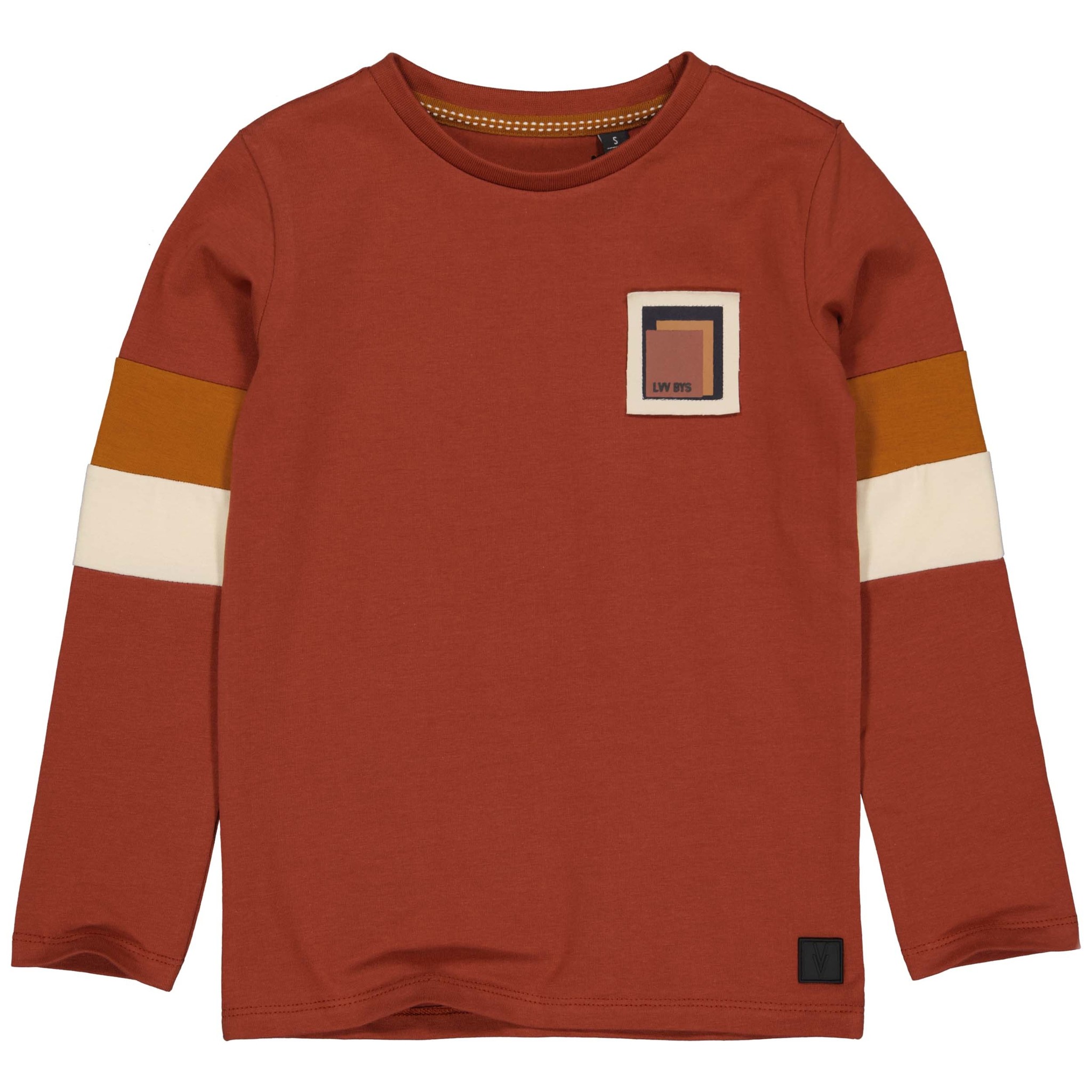 LEVV Little Jongens shirt - Bartus - Rood roest