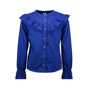 B.Nosy Meisjes blouse - Kobalt blauw