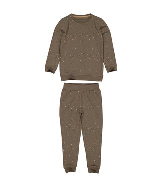 Quapi Jongens pyjama - PuckkE - AOP Bruin Geomatric
