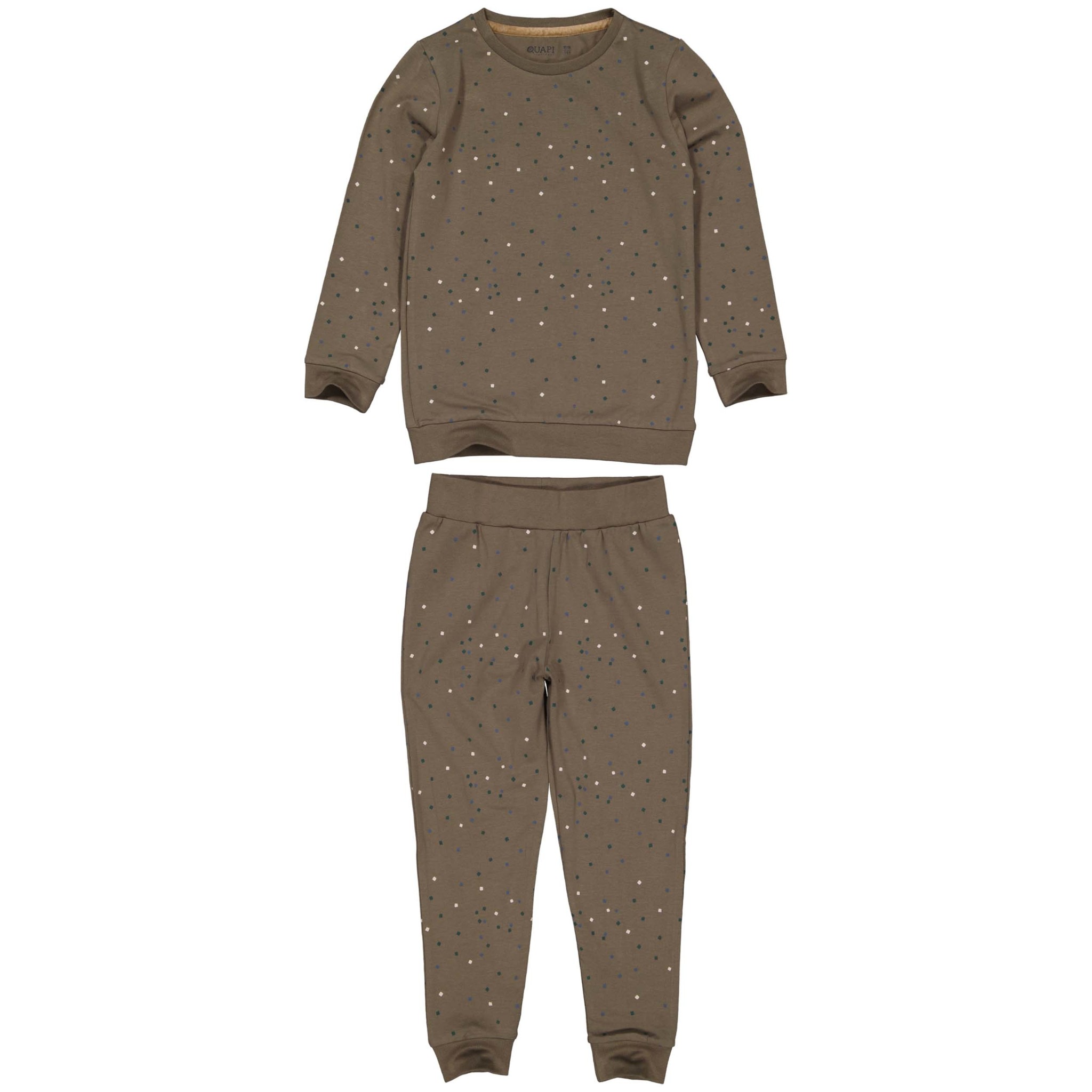Quapi Jongens pyjama - PuckkE - AOP Bruin Geomatric