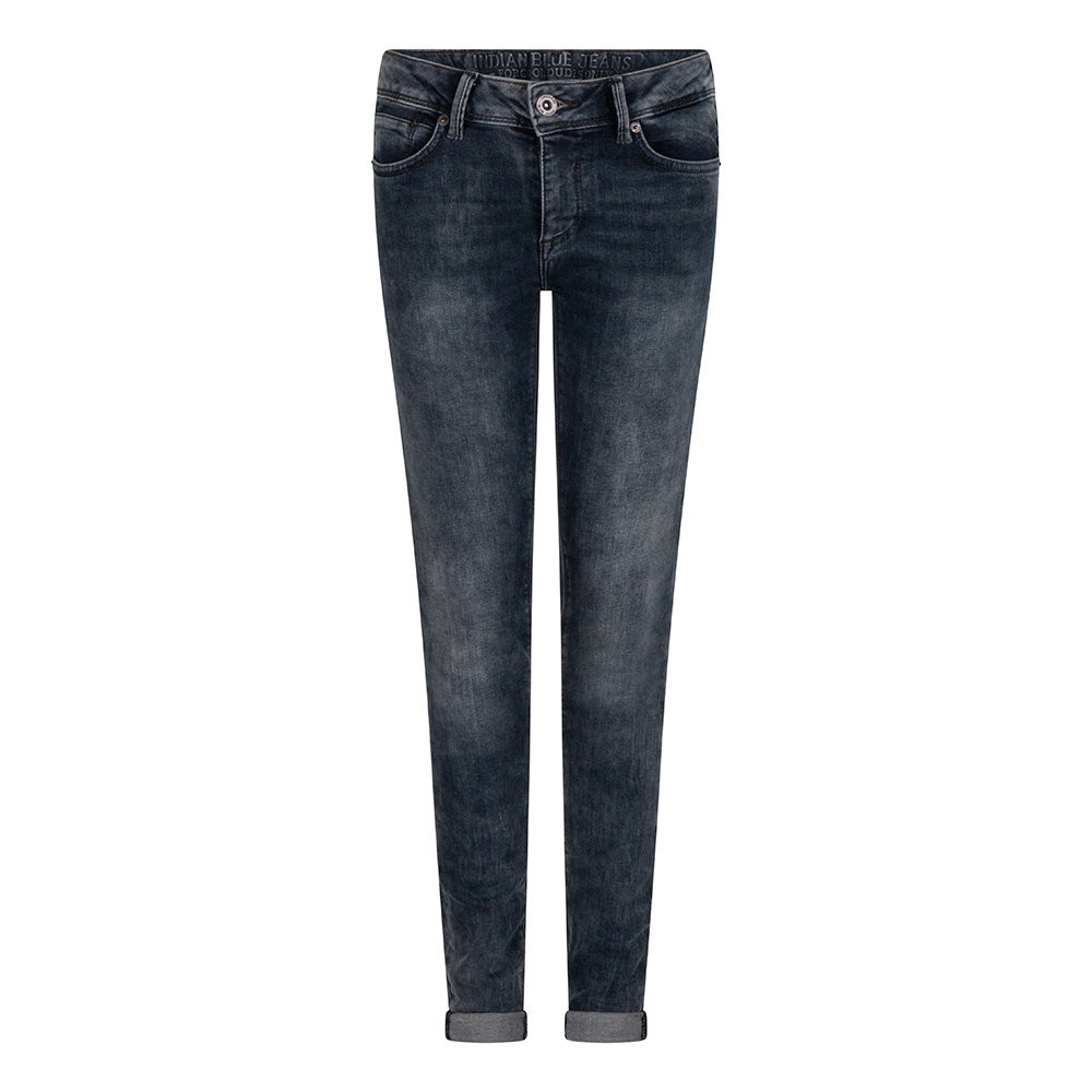 Indian Blue jongens Skinny Fit jeans Ryan Blue Grey Denim