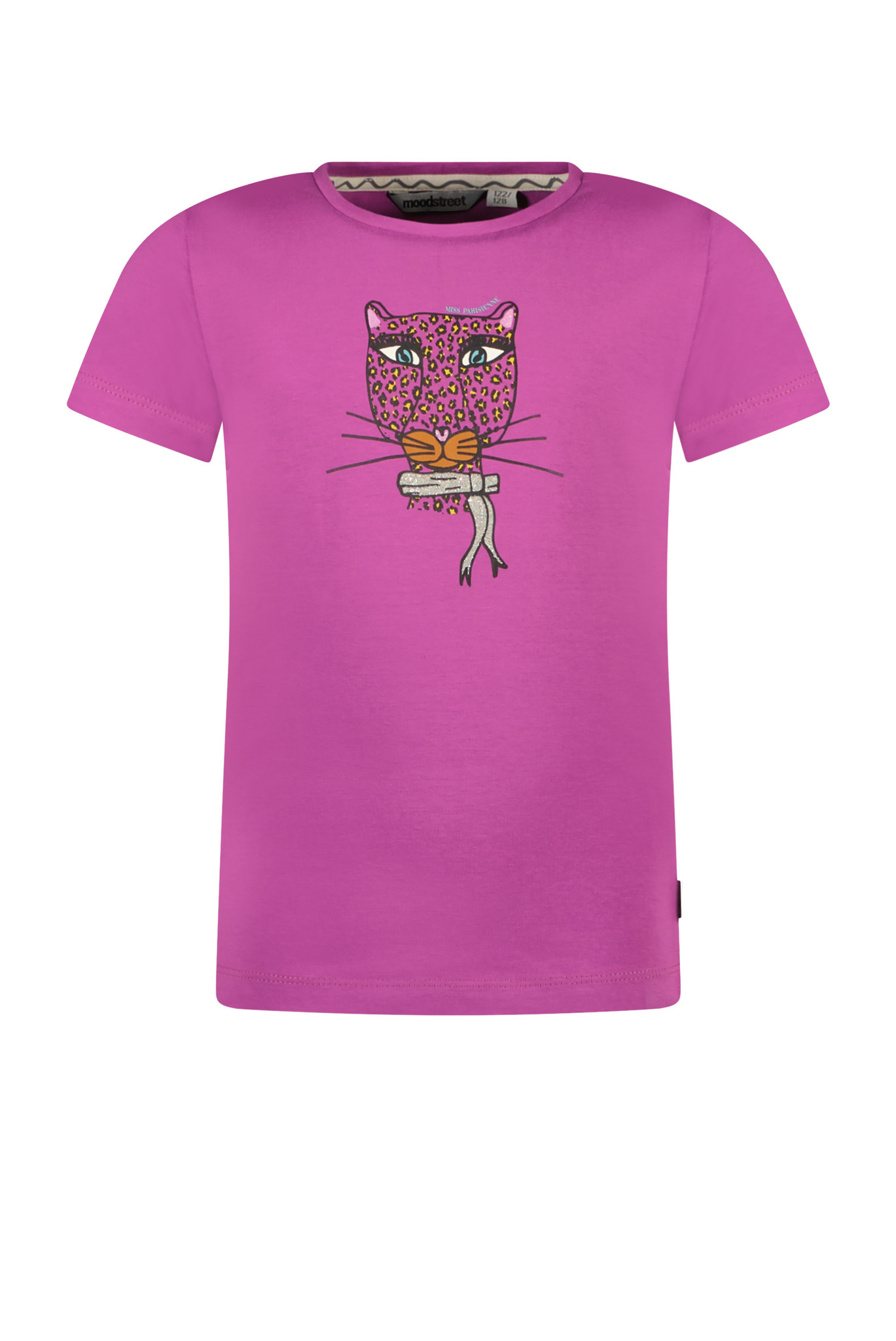 Moodstreet Meisjes t-shirt print - Paars