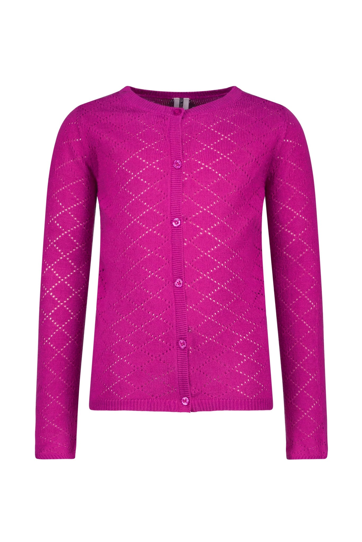 B.Nosy meisjes vest met schelpenpatroon Festival fuchsia