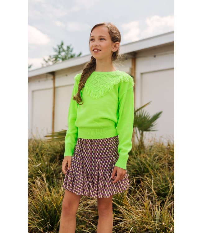 B.Nosy Meisjes rok mesh - Belle retro AOP