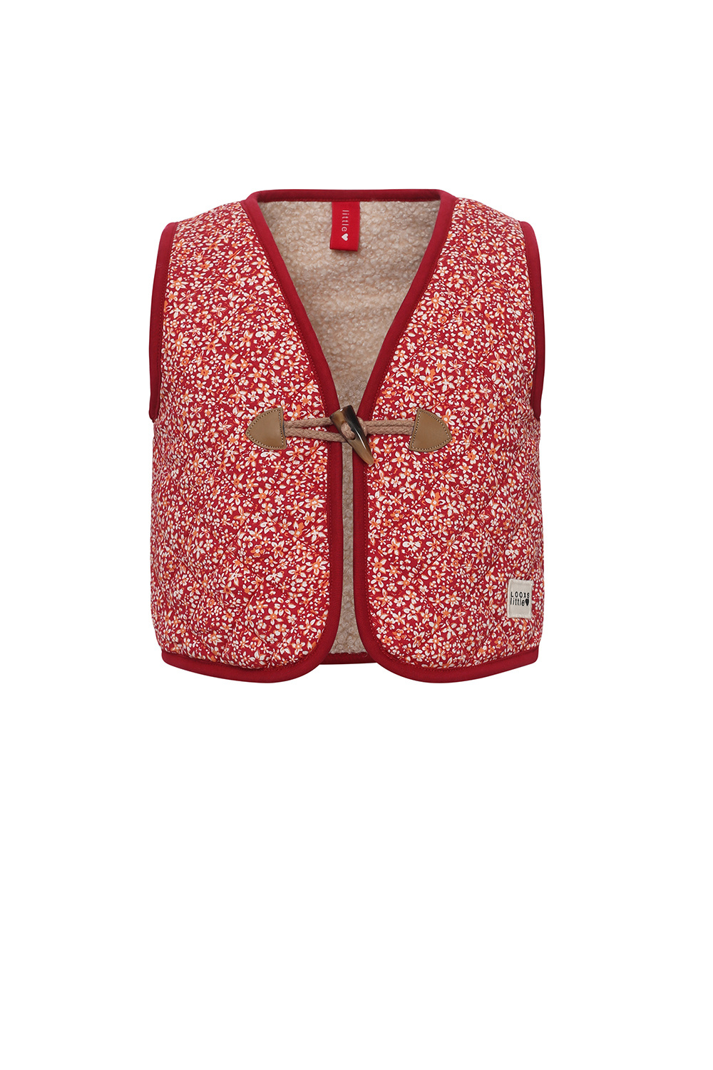 Looxs Revolution 2301-7001-974 Meisjes Sweater/Vest - Maat 104/110 - rood dessin van Polyester