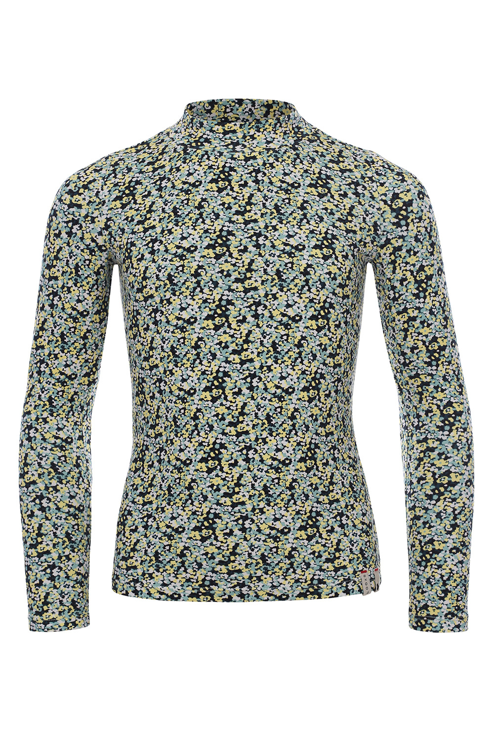 Meisjes shirt print - Aqua floral