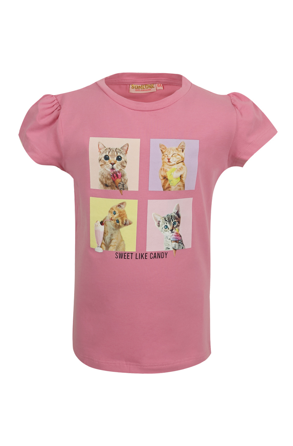 Someone Meisjes t-shirt - Yanna-SG-02-A - Helder roze Someone Meisjes t-shirt - Yanna-SG-02-A - Helder roze