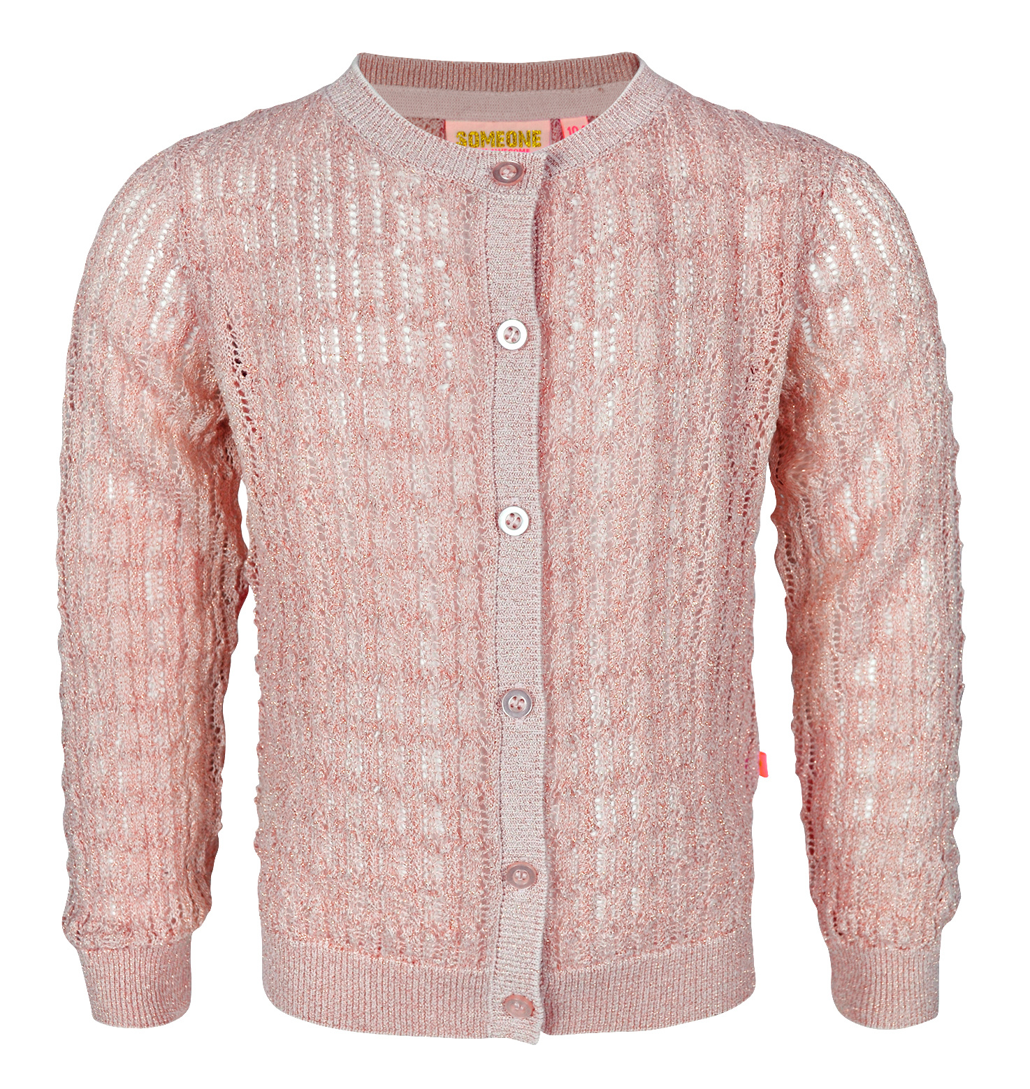 Someone Meisjes vest - Livia-SG-15-E - Zacht roze Someone Meisjes vest - Livia-SG-15-E - Zacht roze