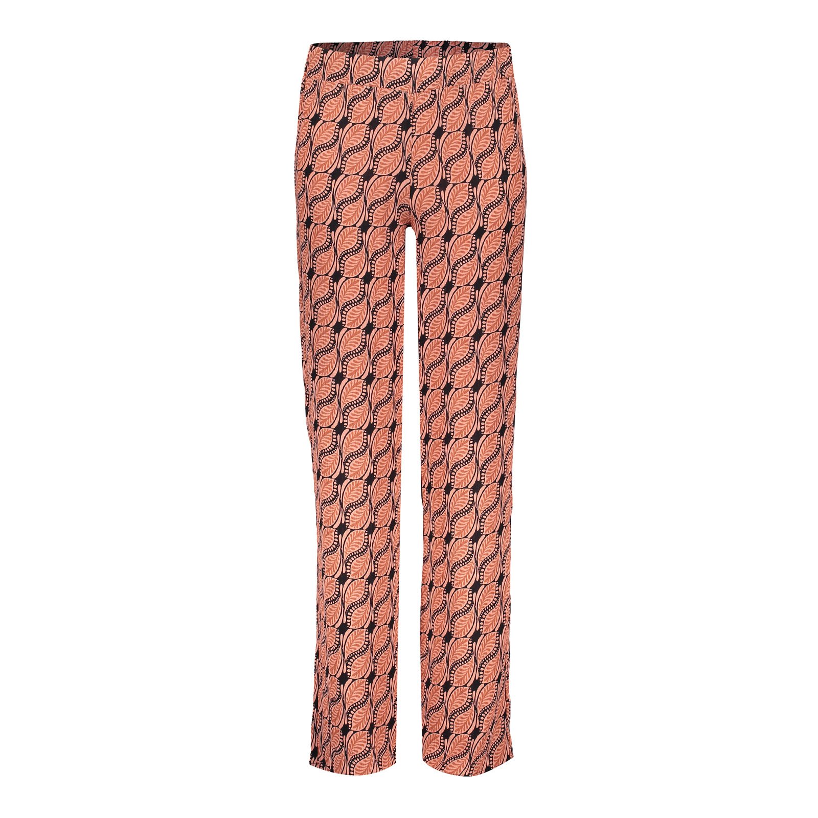 Geisha Meisjes broek AOP - licht terra/zwart