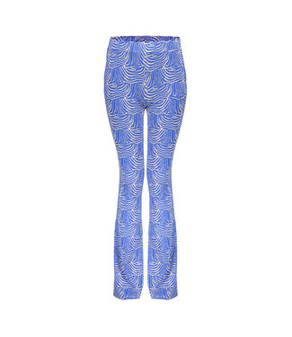 Geisha Meisjes flair broek - kobalt zebra