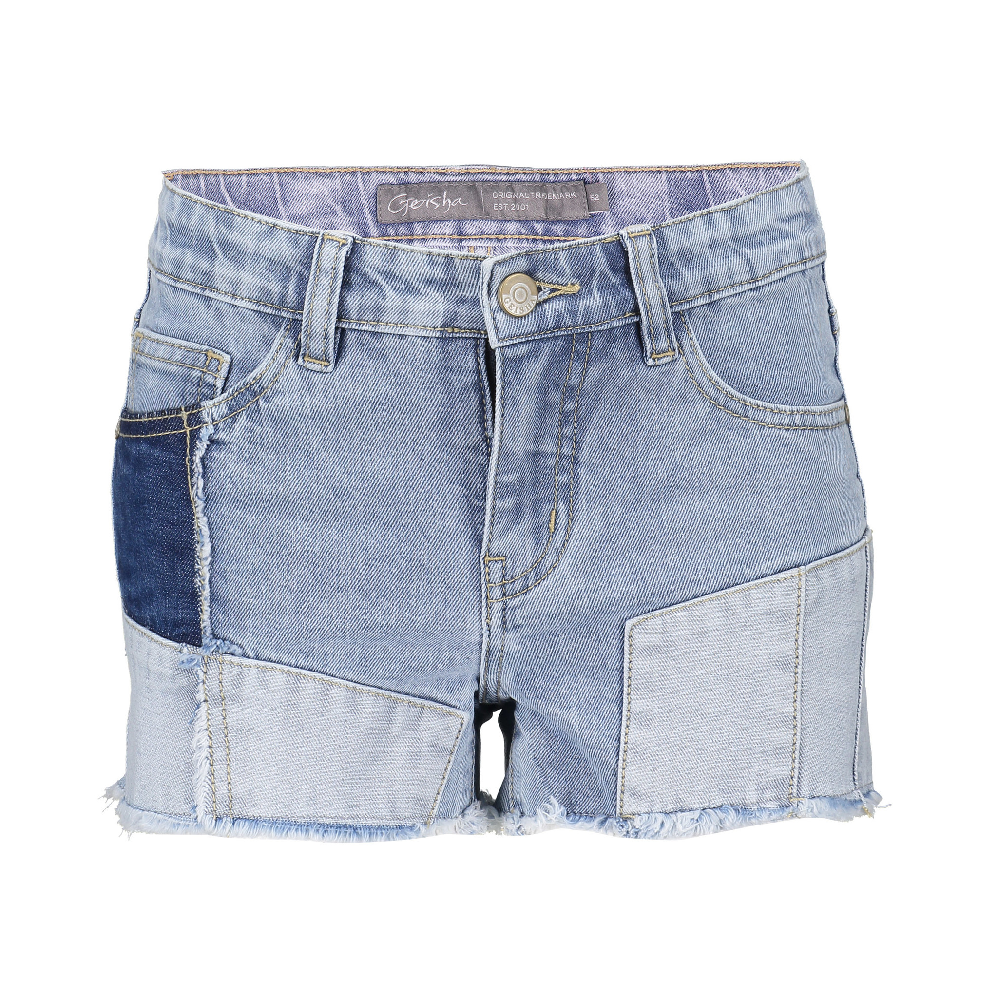 Geisha Meisjes jeans short - blauw