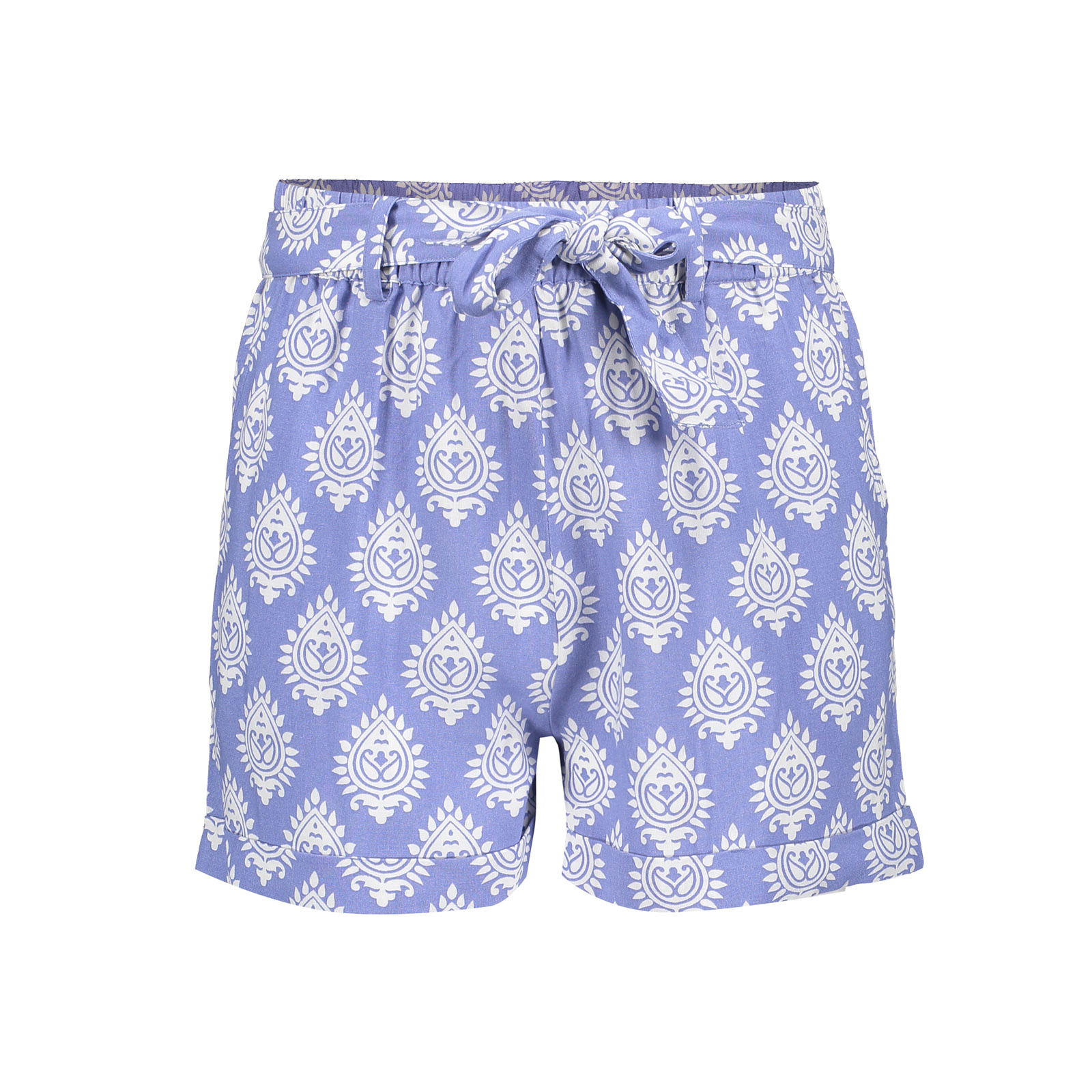 Geisha Meisjes short print - blauw