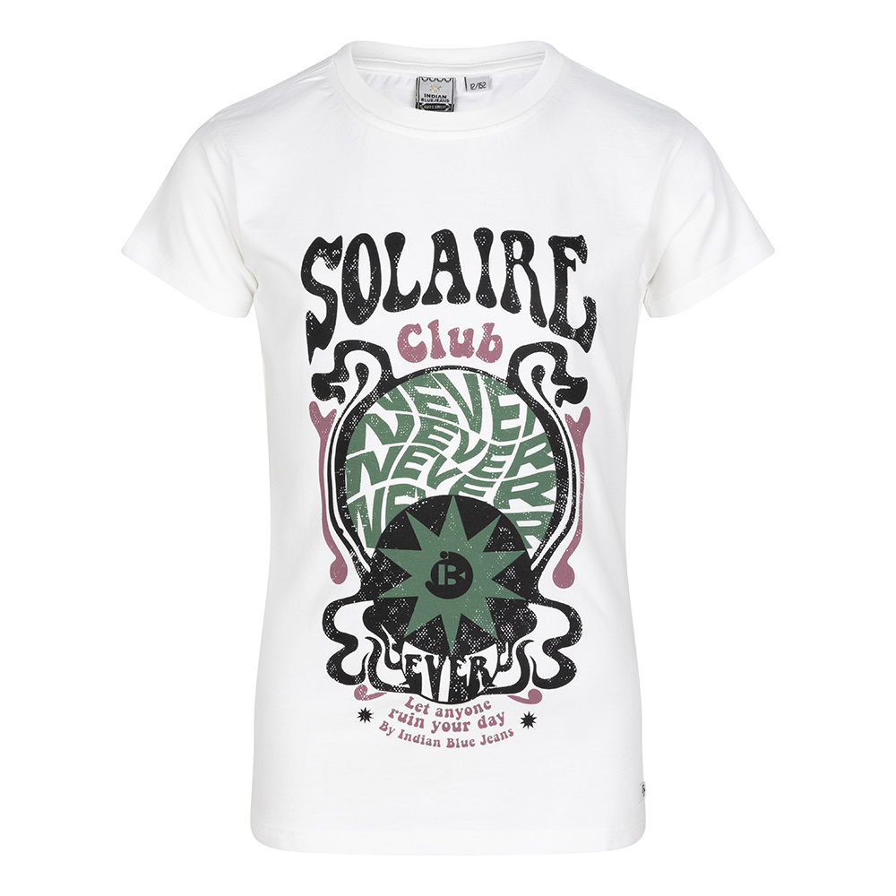 Indian Blue Jeans Meisjes t-shirt solaire - Off wit