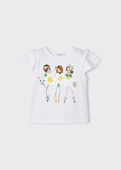 Mayoral Meisjes t-shirt - Mimosa