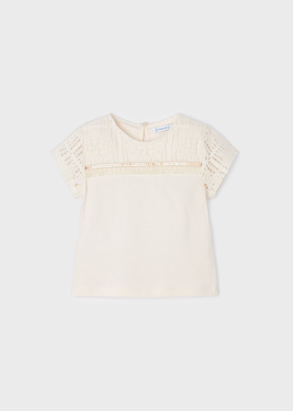 Mayoral Meisjes t-shirt - Chickpea