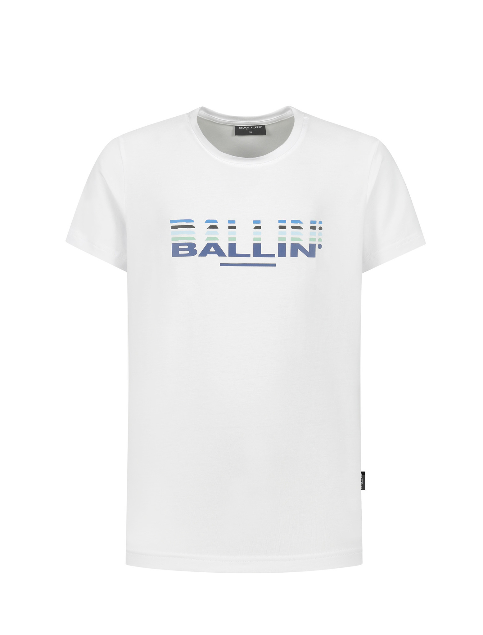 Ballin Amsterdam - Jongens Slim Fit T-shirt - Wit - Maat 128