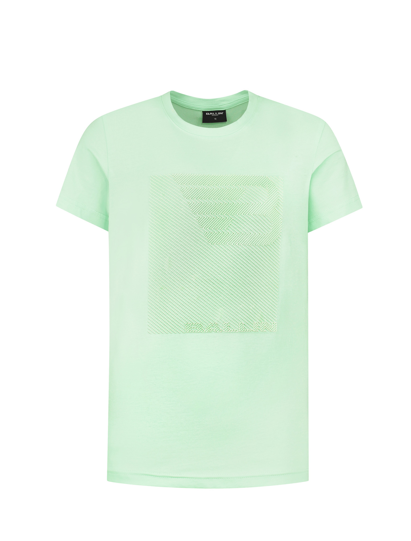 Ballin Amsterdam - Jongens Slim Fit T-shirt - Groen - Maat 128