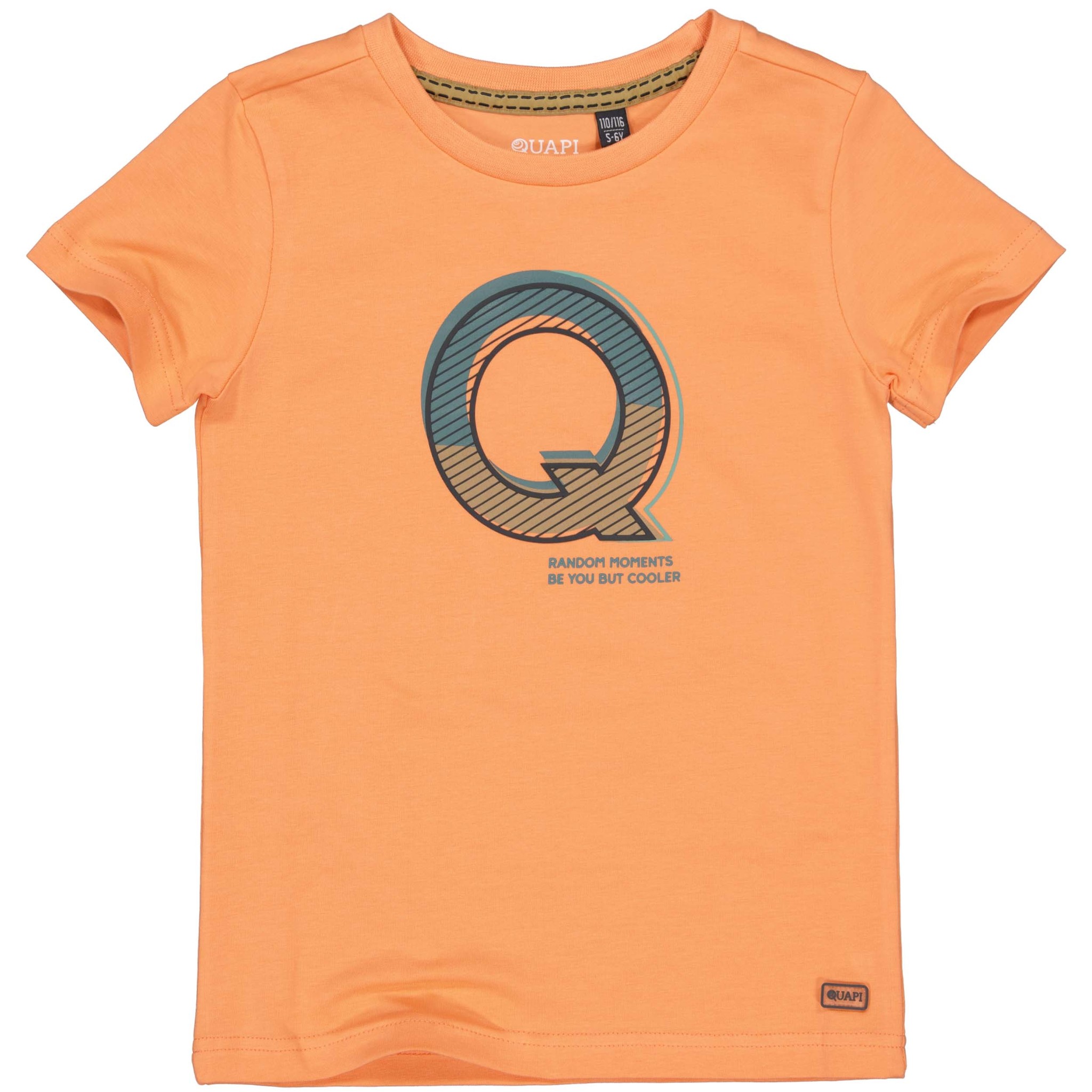 Quapi Jongens t-shirt - Tarek - Oranje Quapi Jongens t-shirt - Tarek - Oranje