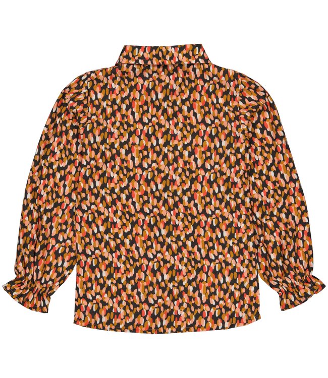 Quapi Meisjes blouse - Thais - AOP Multi stippen