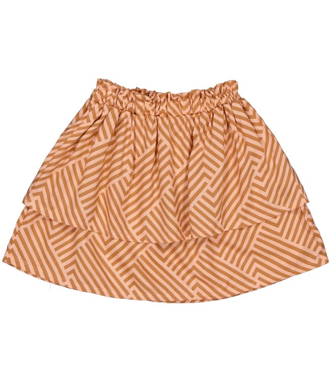 Quapi Meisjes rok - Tiara - AOP Perzik streep