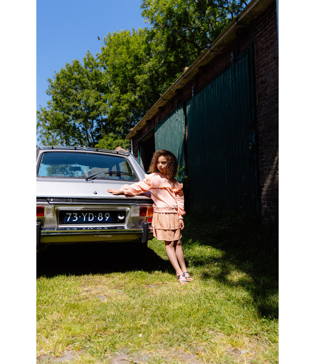 Quapi Meisjes rok - Tiara - AOP Perzik streep