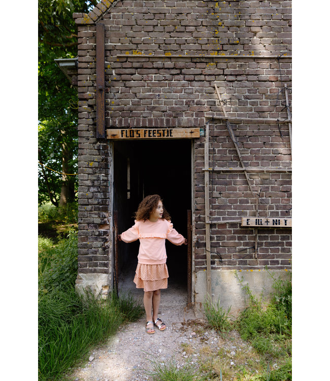 Quapi Meisjes rok - Tiara - AOP Perzik streep