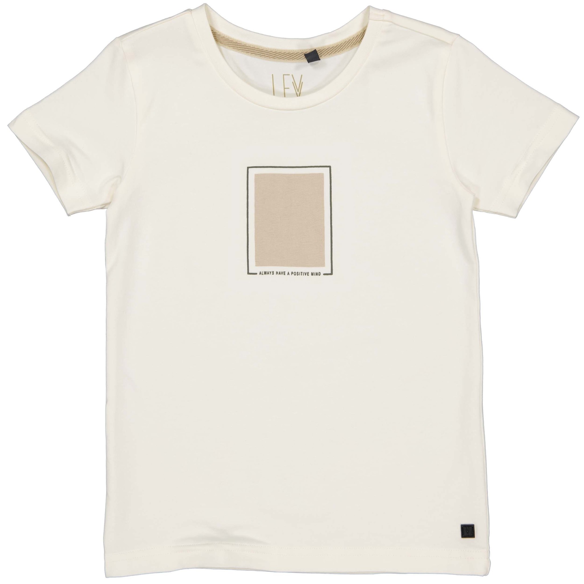 LEVV Little Jongens t-shirt - Edgar - Off wit LEVV Little Jongens t-shirt - Edgar - Off wit