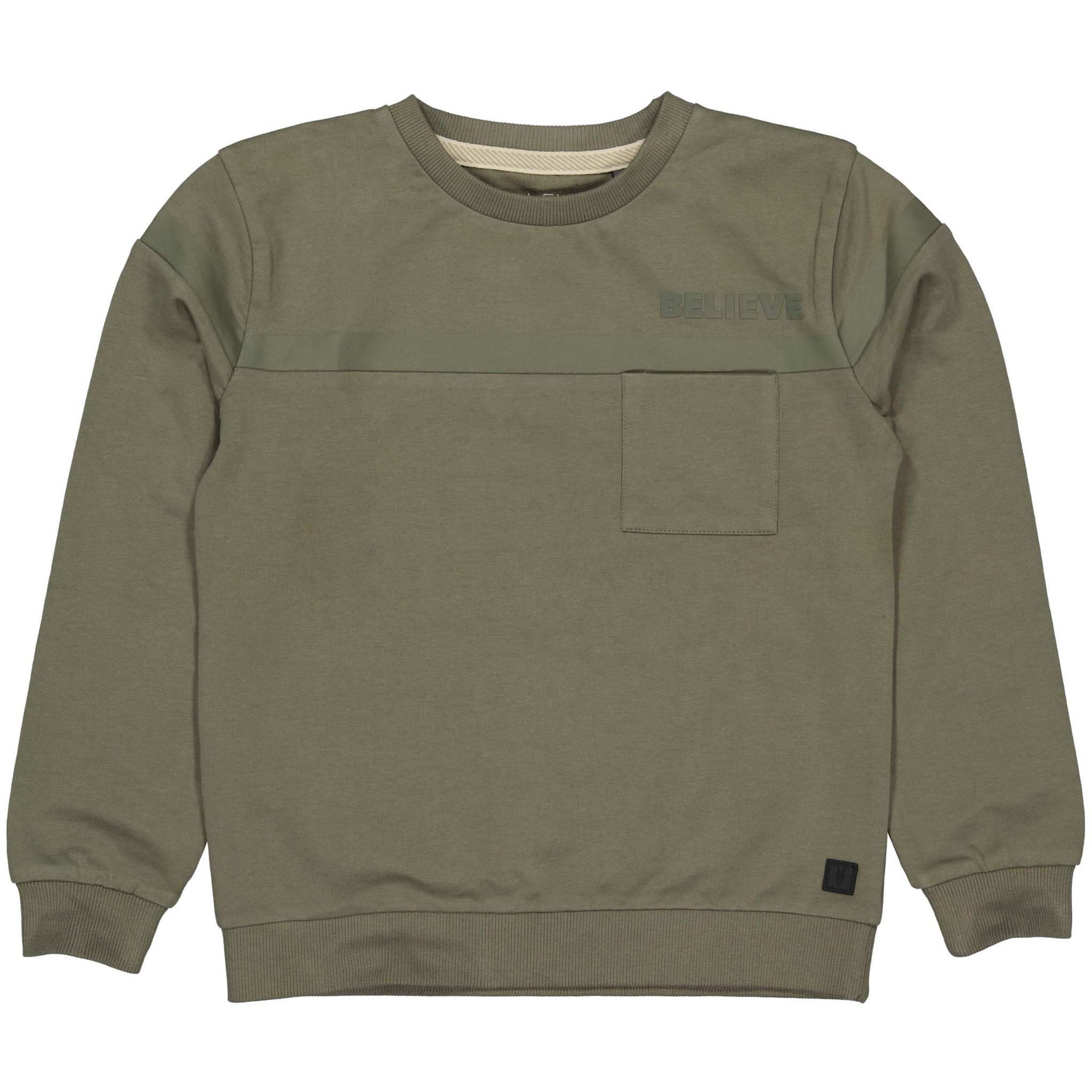 LEVV Jongens sweater - Davy - Groen basil LEVV Jongens sweater - Davy - Groen basil
