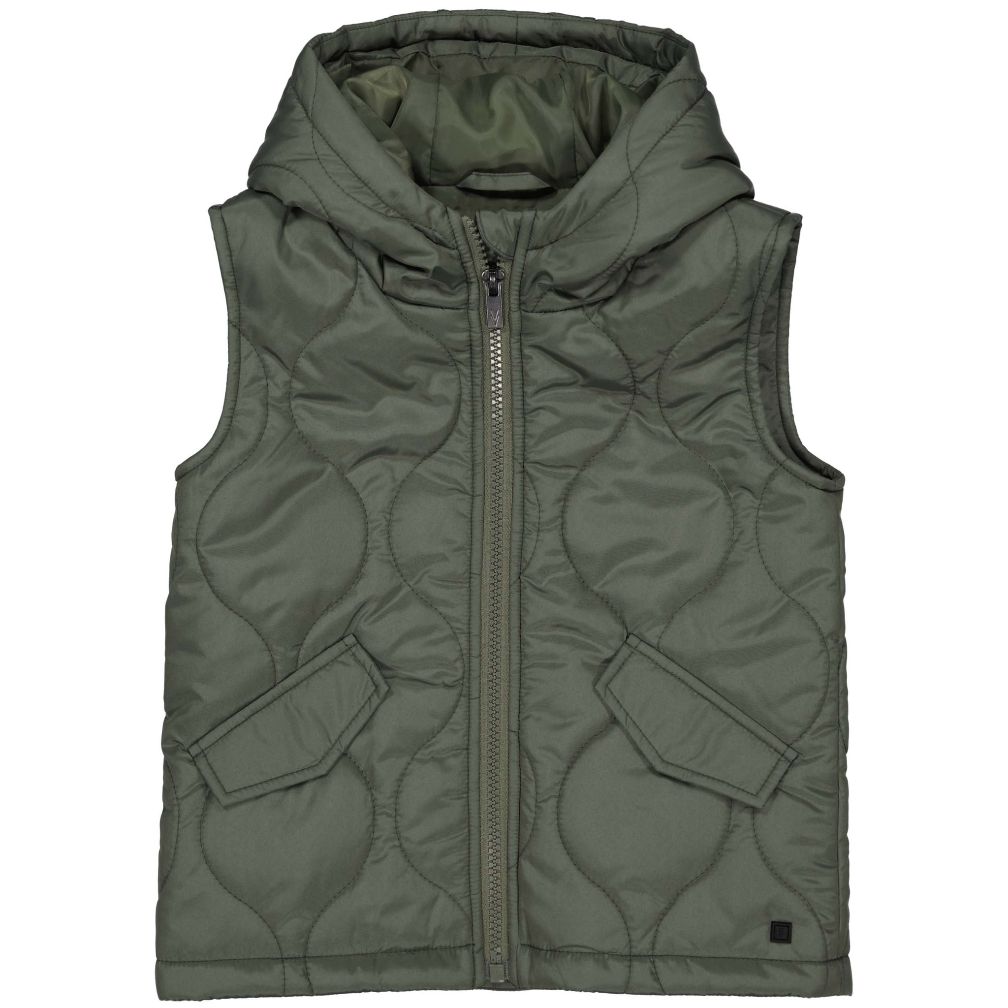 LEVV Jongens bodywarmer - Demir - Groen basil