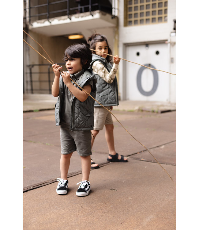 LEVV Jongens hoodie - Dazz - Grijs zand tie dye