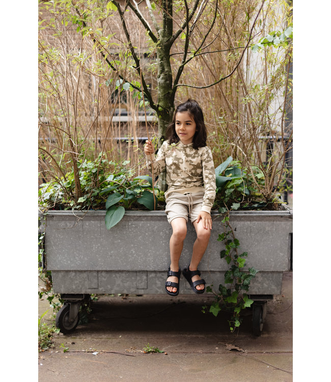 LEVV Jongens hoodie - Dazz - Grijs zand tie dye