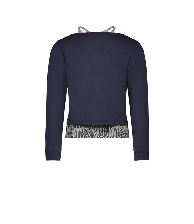 B.Nosy Meisjes tanktop met sweater 2-piece - Navy blauw