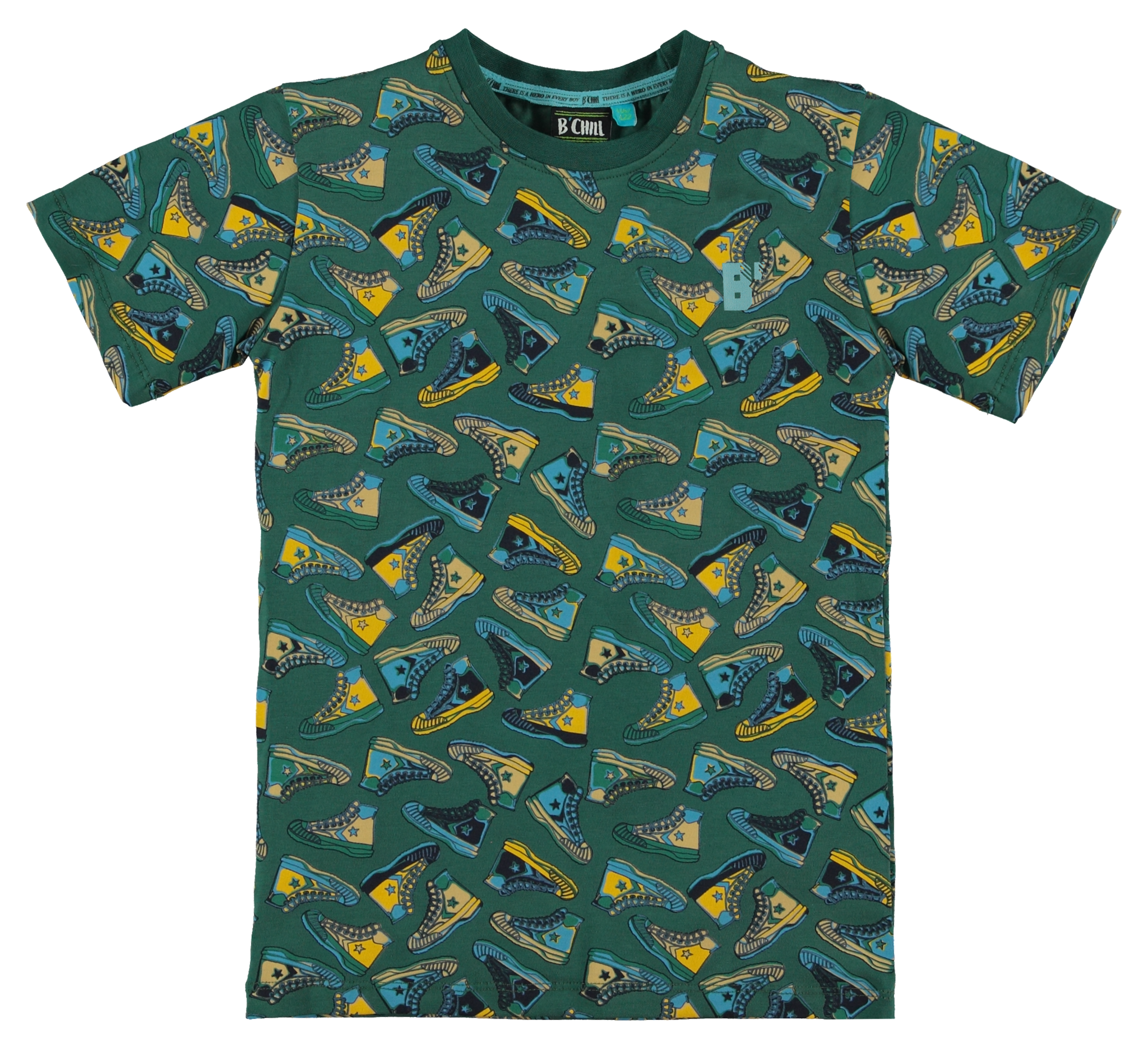 B'Chill Jongens shirt - Derk - Groen