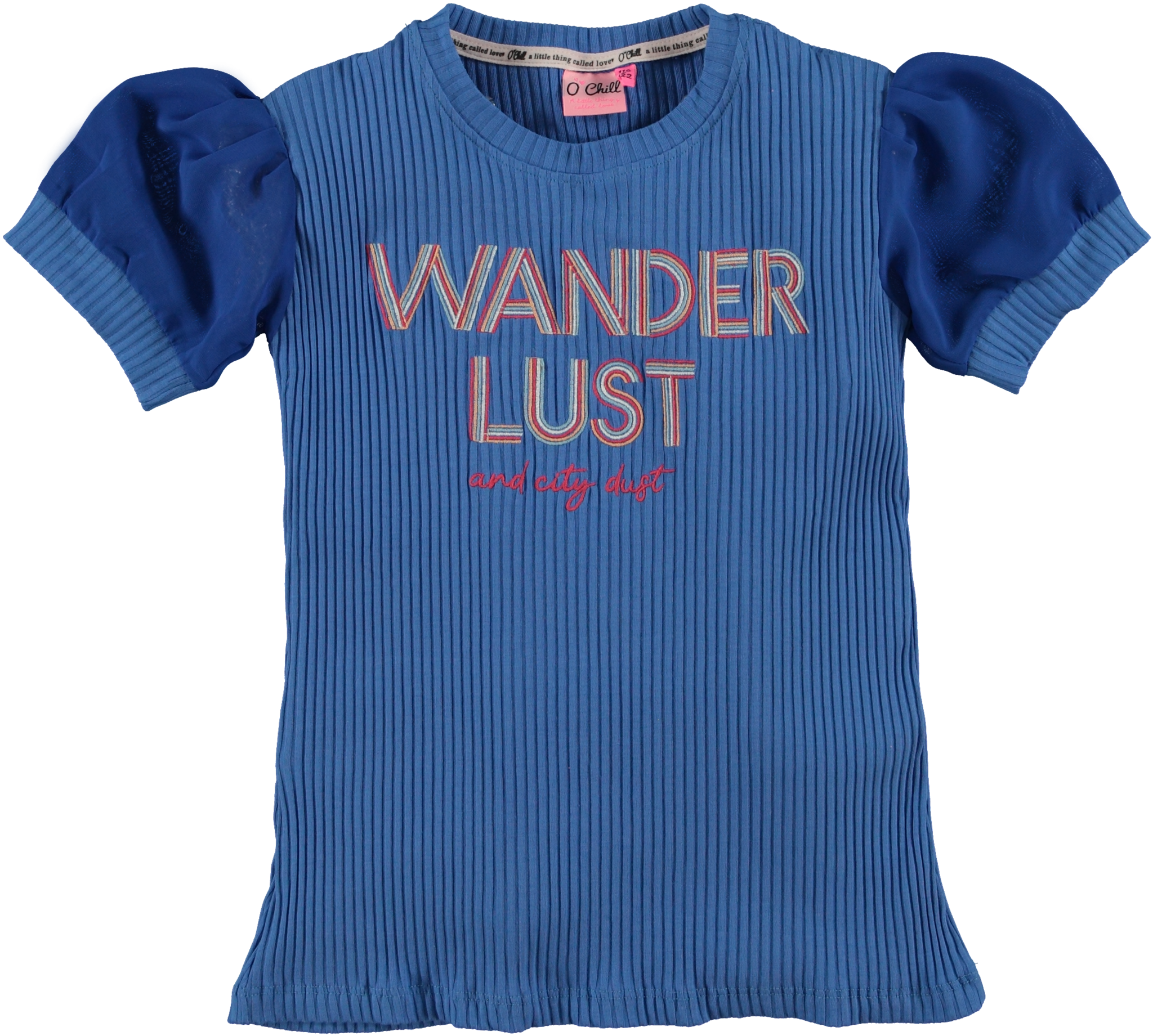 O'Chill Meisjes shirt - Jolien - Blauw O'Chill Meisjes shirt - Jolien - Blauw