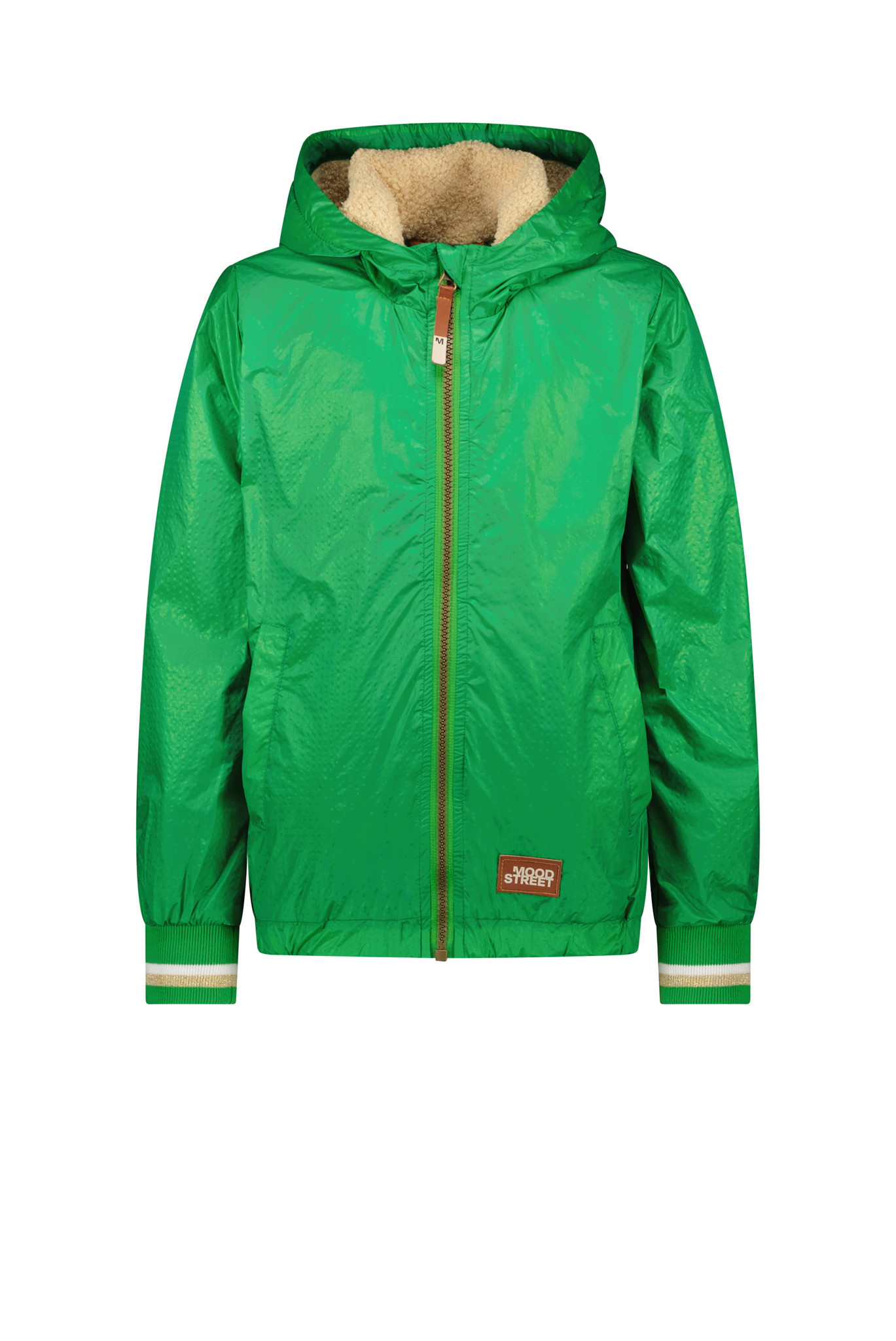 Moodstreet Meisjes zomerjas metallic - Groen Moodstreet Meisjes zomerjas metallic - Groen