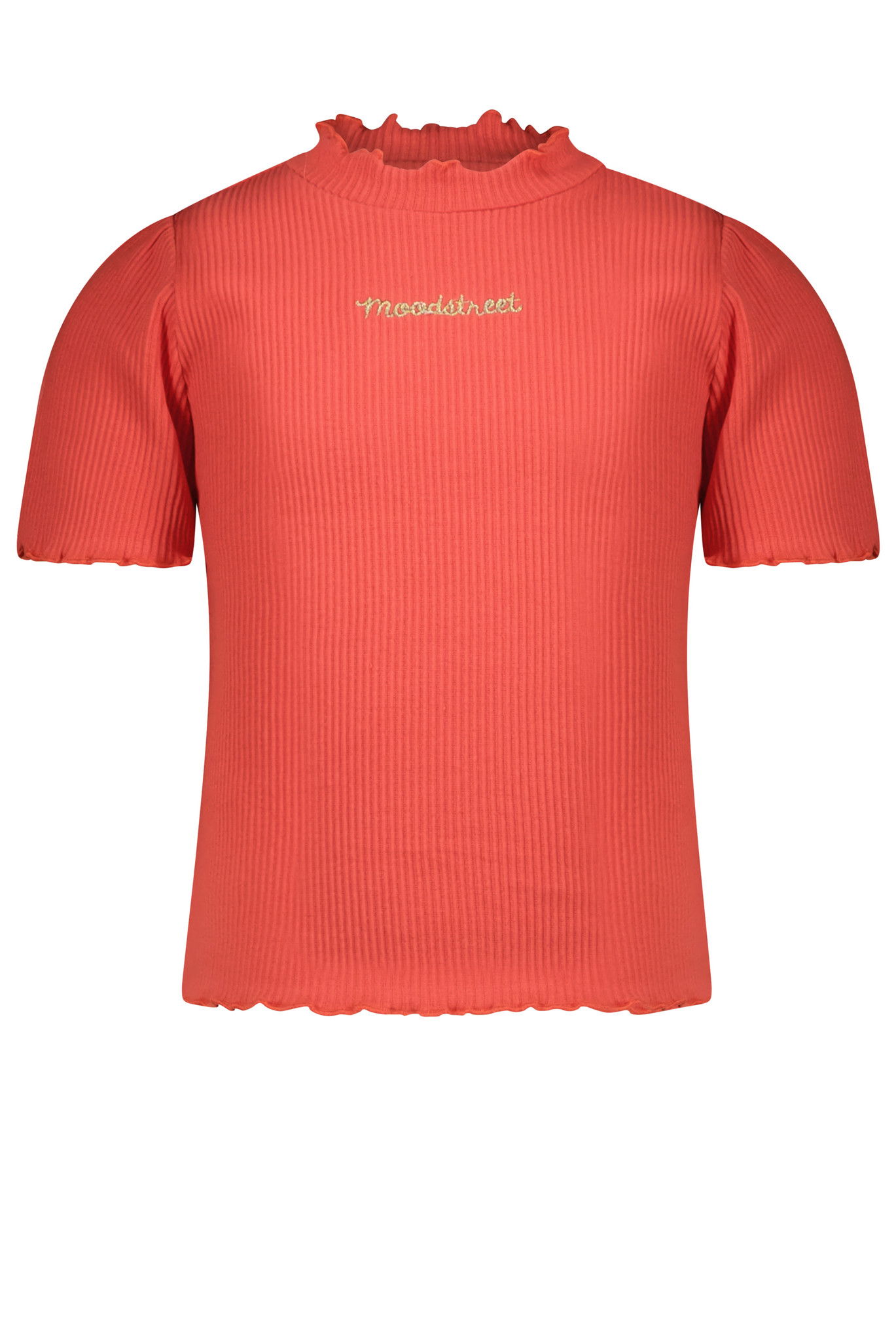 Moodstreet - T-Shirt - Living Coral - Maat 122-128