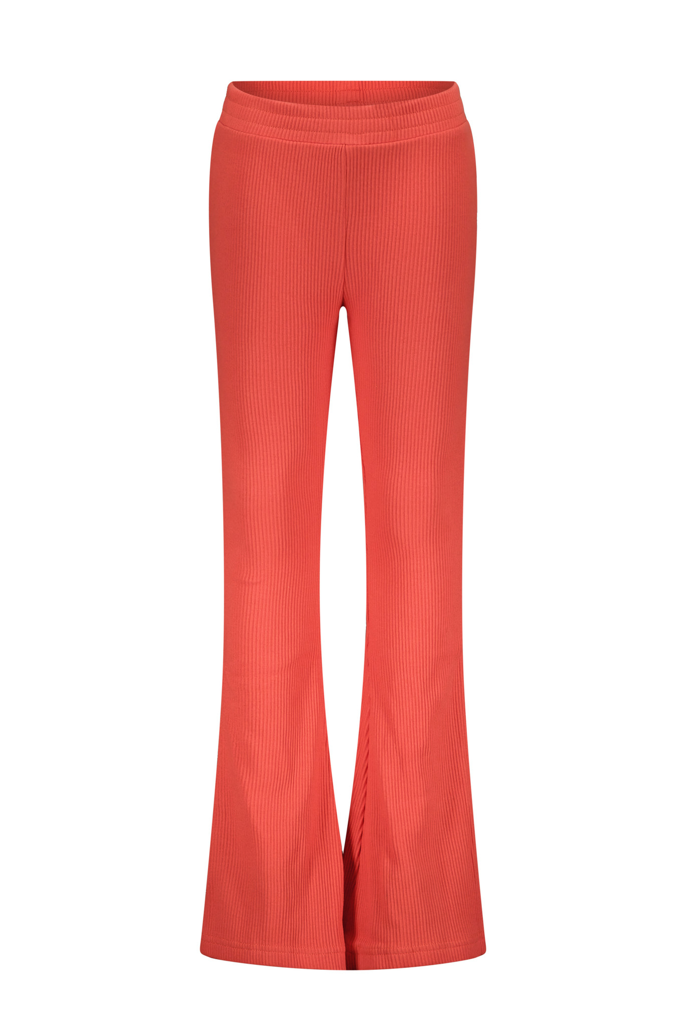 Moodstreet Meisjes flair broek rib - Living koraal Moodstreet Meisjes flair broek rib - Living koraal