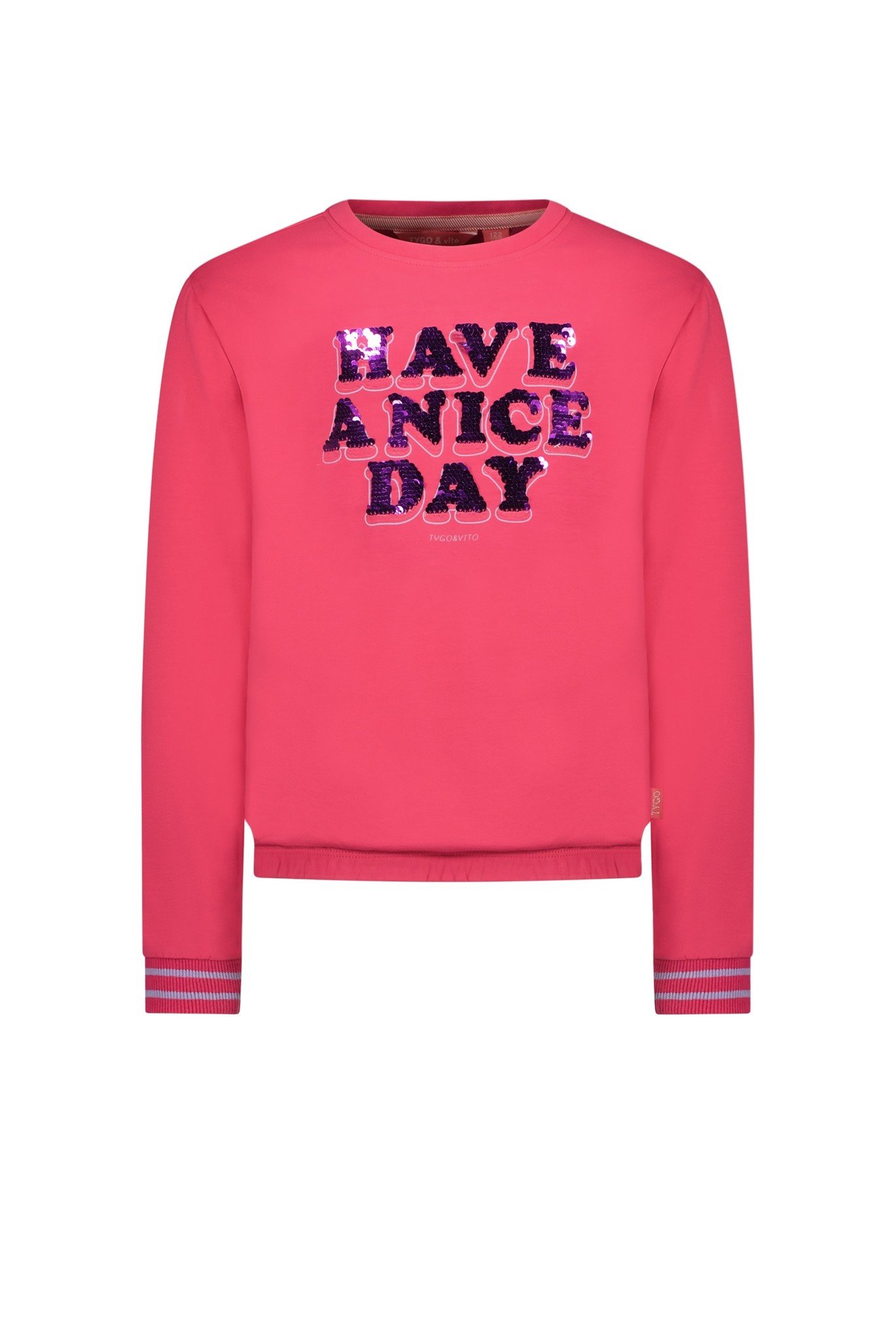 Tygo & Vito Meisjes sweater - Vibrant roze