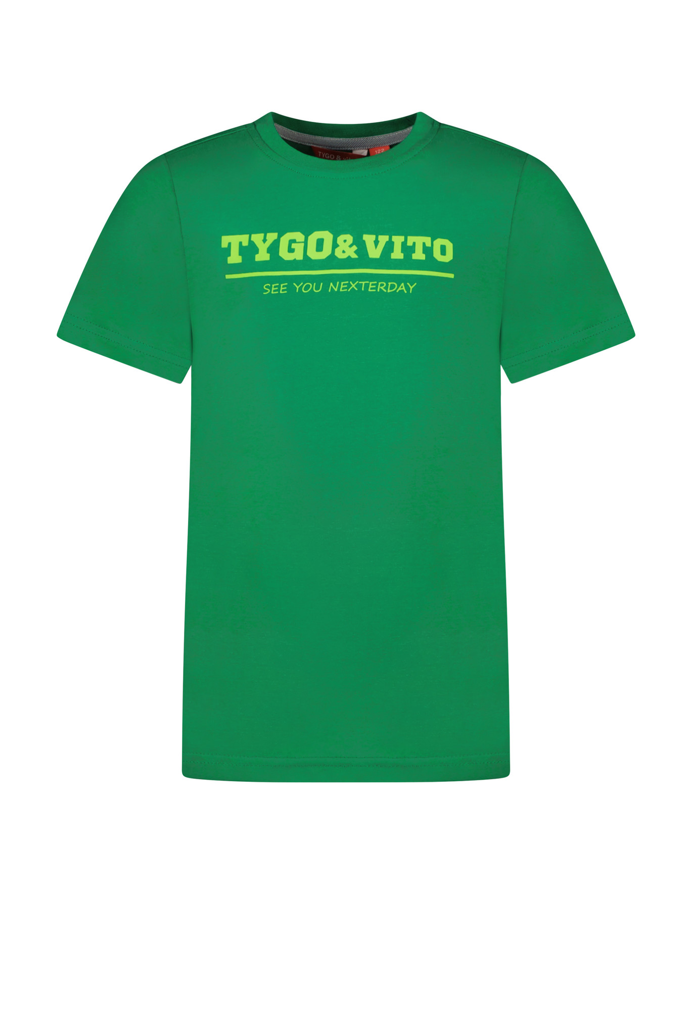 Tygo & Vito Jongens t-shirt logo - Helder groen