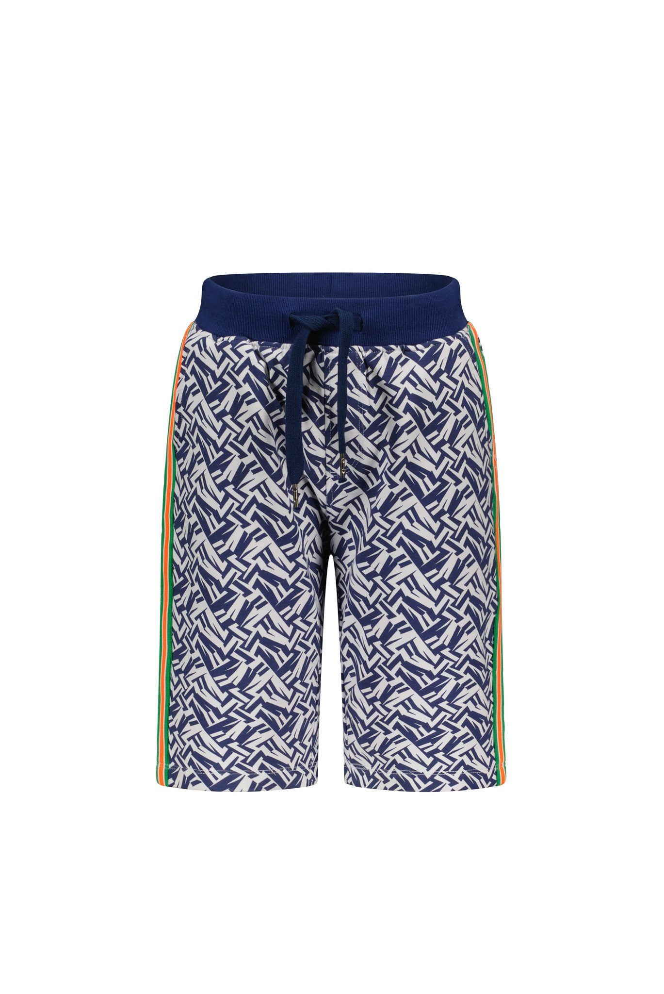 Tygo & Vito Jongens sweat short AOP grafisch - Sporty blauw