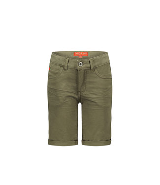 Tygo & Vito Jongens jeans short - Donker army